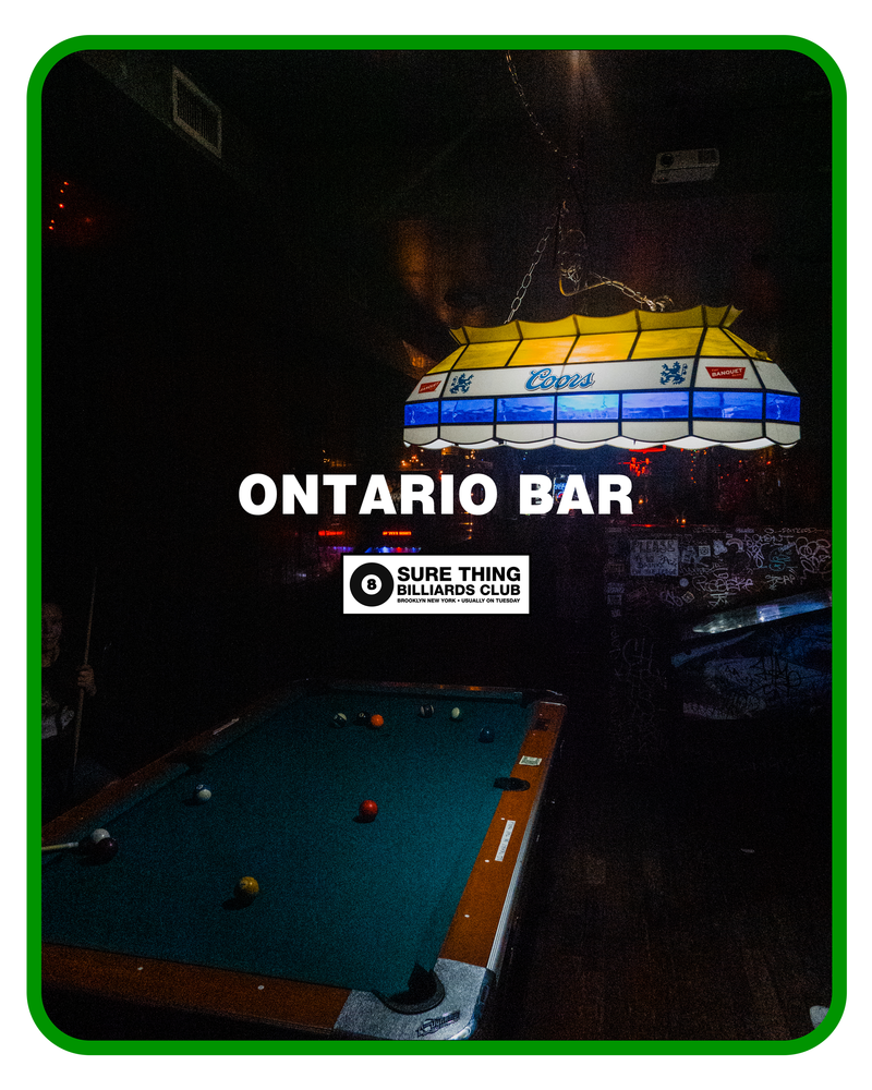 Sure Thing Billiards Club: Ontario Bar (East Williamsburg)