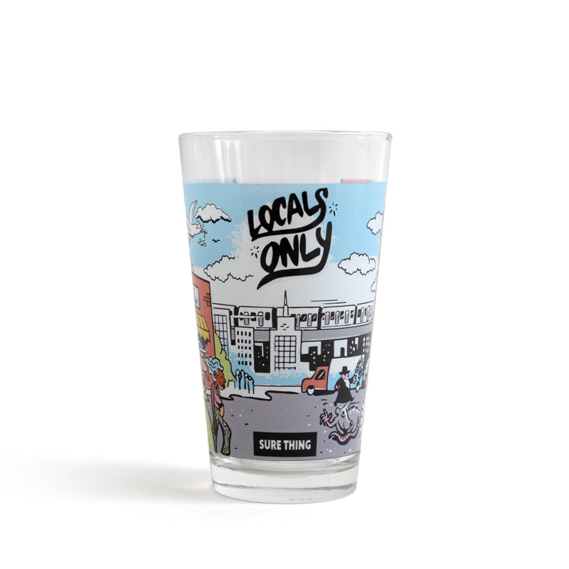 Locals Only Pint Glass